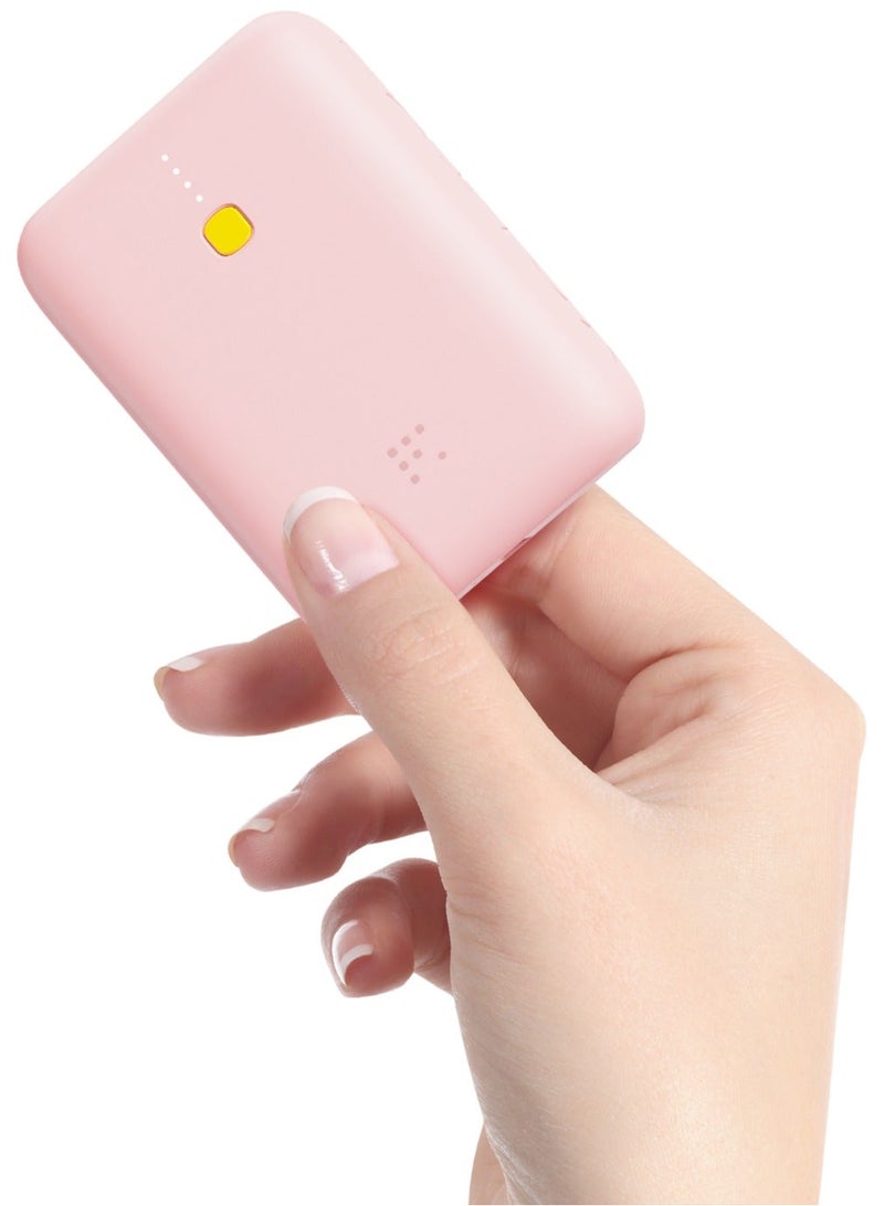 VOLTME 10000mAh USB-C Power Bank 22.5W PD Fast Charging Portable Charger, Compact Small Lightweight External Battery Pack, Dual Ports (Type-C & USB-A), QC3.0 Quick Charge, Dual Device Charging Power Bank for Travel & Daily Use – Compatible with iPhone 17 / 17 Pro / 17 Pro Max / iPhone Air / 16 / 15 / 14 / 13 / 12 Series, Samsung Galaxy S25 / S24 / S23 / S22, iPad Pro / iPad Air / iPad Mini, Xiaomi, OnePlus, Huawei & More – Pink - Image 1